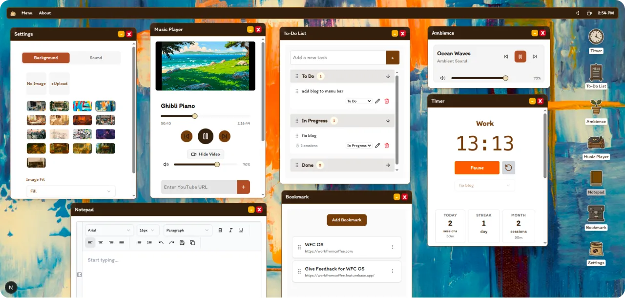 Work From Coffee OS